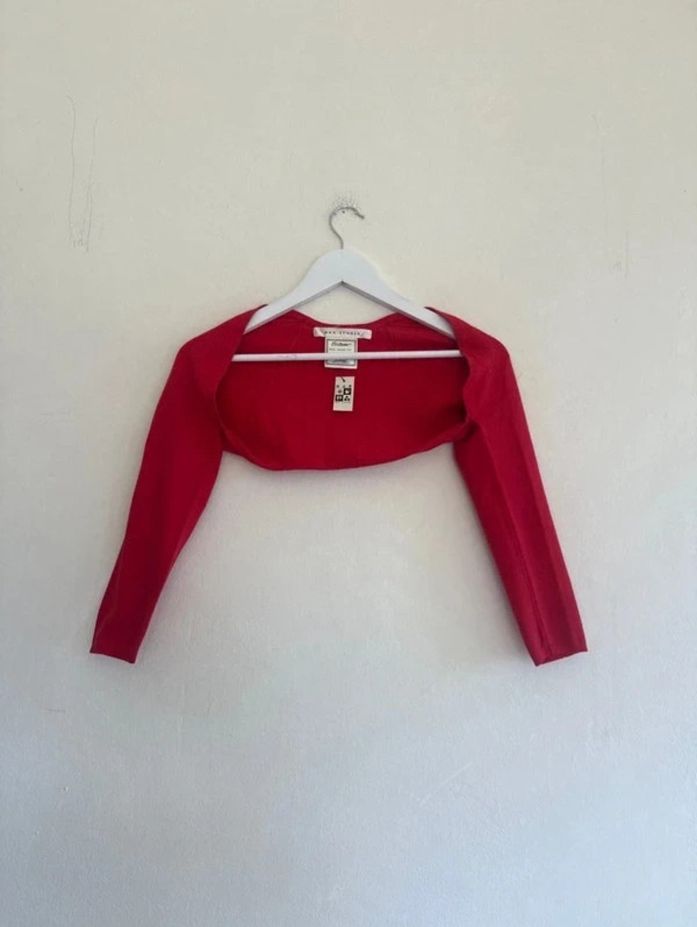 Max Studio Red Cotton Bolero NWT